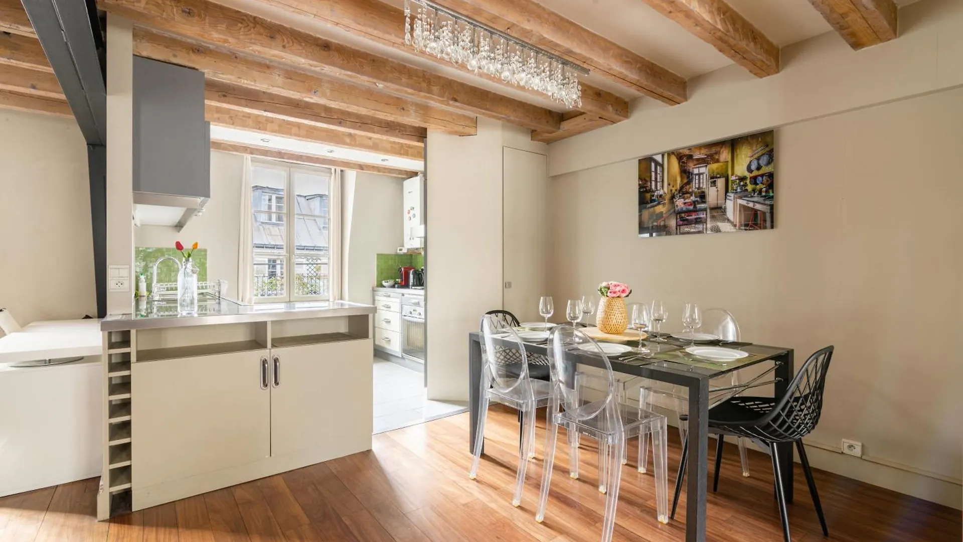 Appartement Quartier Mezzanine & 1Br Le Marais Temple Free Netflix Paris 0*,